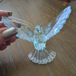 Gorgeous Blue Hummingbird Hanging Decor Or Ornament. Just beautiful!